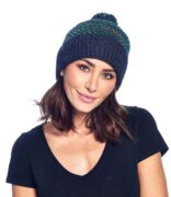 Alpaca & Highland Wool Beanie - Speckle Forest