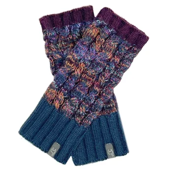 Baby Alpaca Gloves Braided - Galaxy