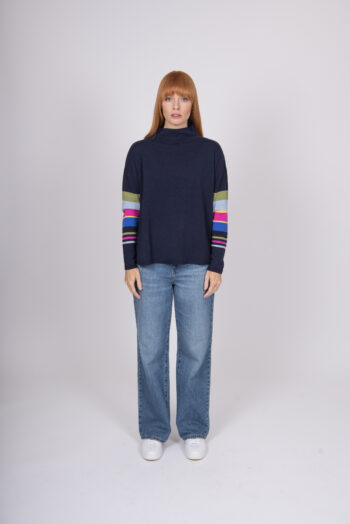 Bridge & Lord Stripe Sleeve Pullover