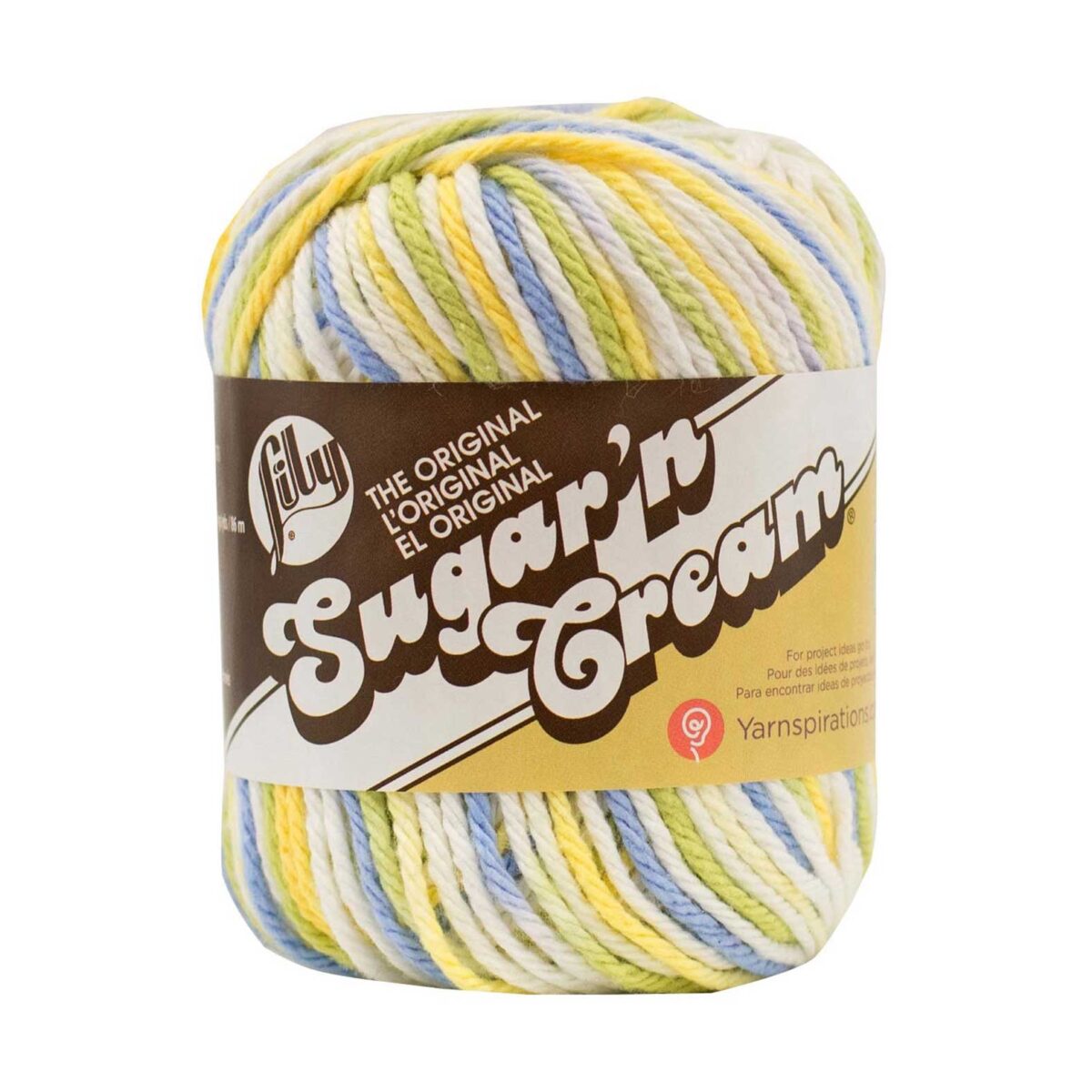 Lily Sugar'n Cream Ombres Yarn - Jewels Color 6-Pack With Project Bag, Worsted Weight Cotton