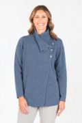 Bromley Lambswool Crossover Jumper Twilight