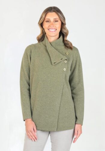Bromley Lambswool Crossover Jumper Twilight