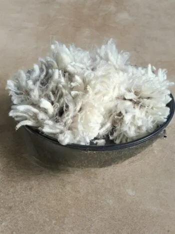 Raw Extra Fine Merino Wool fleece