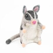 Handmade Felted Wool Sugar Glider
