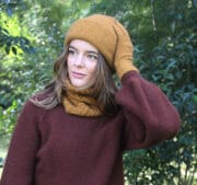 Lothlorian Possum Merino Cable Neck Gaiter & Headband