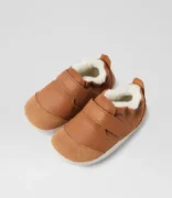 Bobux Xp Marvel Arctic Infant Leather Merino Wool Lined Shoes Caramel