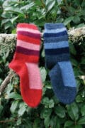 Lothlorian Children's Possum Merino Striped Socks