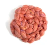 Polwarth Wool & Nepps Roving 100g - Indulgent Rhubarb Crumble