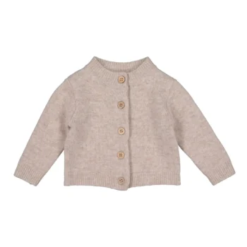 Burrow & Be Wool Oakley Cardigan Taupe