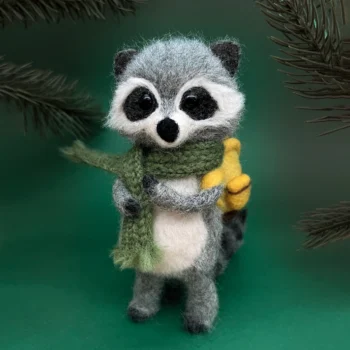 Needle Felting Kit - Racoon