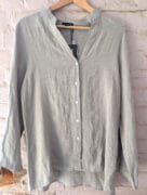 Georgia Linen Button Up Shirt Jade