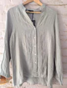 Georgia Linen Button Up Shirt Jade