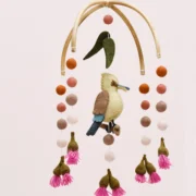 Baby Cot Mobile - Kookaburra with Gum Blossoms
