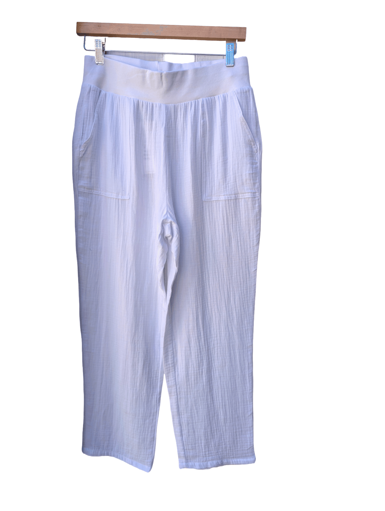 maglia white cotton pant