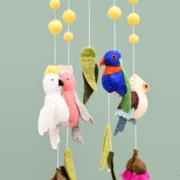 australiana-pink-gumnut-birds-babymobile-6