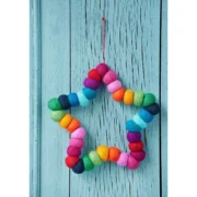 Chunky Rainbow Star Wreath