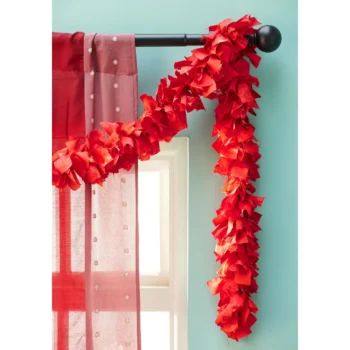 Recycled Sari Eco Tinsel Garland - Red