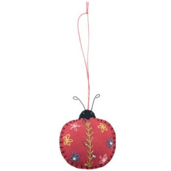 Lady Bird Wool Fabric Hanging Decoration