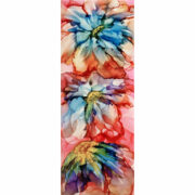 Merino Wool & Silk Scarf - Radiant Bloom
