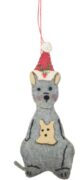 Christmas Kangaroo Wool Fabric Hanging Decoration