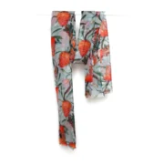 Merino Wool & Silk Scarf - Banksia Blossom