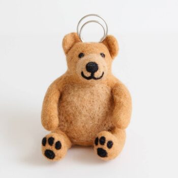 Felted Bear Photo Holder