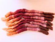 Merino Wool, Recycled Wool & Alpaca Rolags 118g - Dusty Sunset