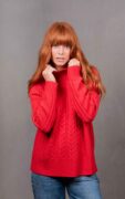 BL6611 Cable Raglan Pullover Cayenne (3)