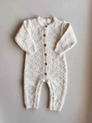 Freckles The Label Mila Pointelle Full Romper - Snow