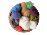 Carded Corriedale Sliver Mixed Pack 100g - Dance