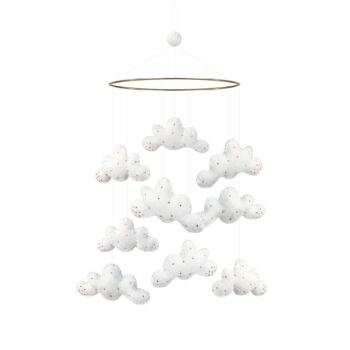 Felted Wool Nursery Mobile - Clouds