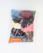 Carded Corriedale Sliver Mixed Pack 100g - Harvest