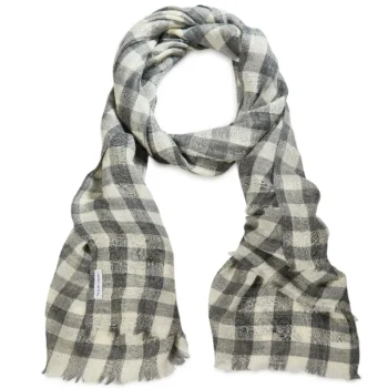 Sylvie Grey Merino Wool Scarf