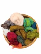 Carded Corriedale Sliver Mixed Pack 100g - Harvest