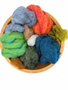 Carded Corriedale Sliver Mixed Pack 100g - Field