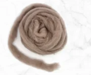 Carded Corriedale Wool Sliver 100g - Mink