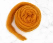 Carded Corriedale Wool Sliver 100g - Marigold