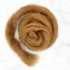 Carded Corriedale Wool Sliver 100g - Sienna