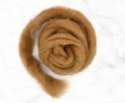 Carded Corriedale Wool Sliver 100g - Sienna