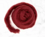 Carded Corriedale Wool Sliver 100g - Loganberry