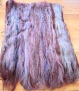 Hand Carded Merino Wool Blend Batt 100g - Indigo Sky