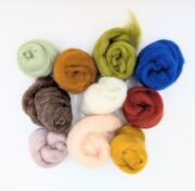Wool Roving Mixed Pack 100g - Woodland Stream