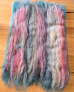 Hand Carded Merino Wool Blend Batt 100g - Fairy Dust