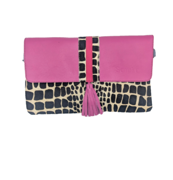 Soruka Marianne Leather Handbag - Magenta