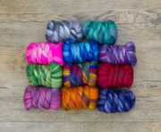 Merino Wool Roving Mixed Pack 275g - Northern Lights