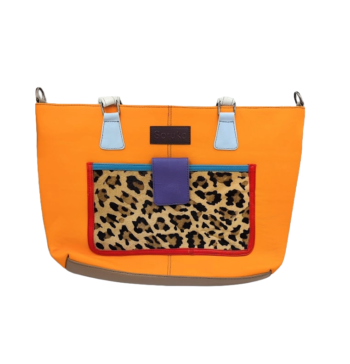 Soruka Temis Leather Shoulder Bag - Orange