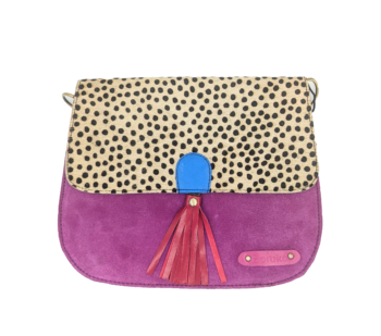 Soruka Rose Leather Handbag - Red Tassel
