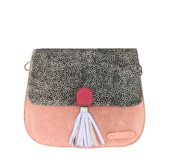 Soruka Rose Leather Handbag - Lilac Tassel