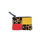 Soruka Zahra Leather Pouch - Two Tone Animal Print