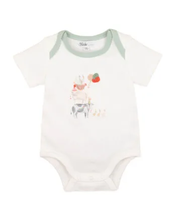 Bebe Scout Organic Animal Stack Bodysuit
